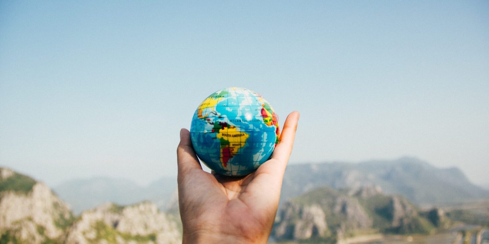 Earth Glob in hand